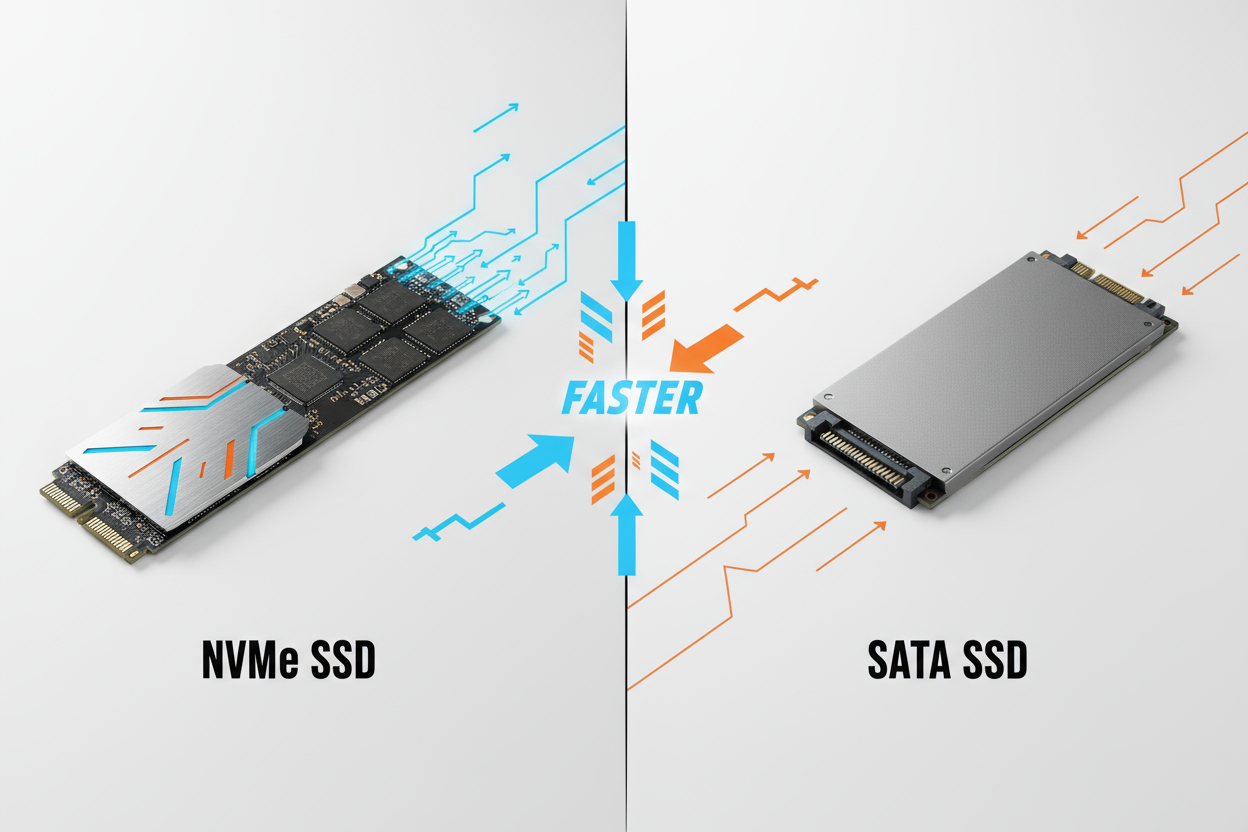 NVMe SSD vs SATA SSD: What’s the Difference?